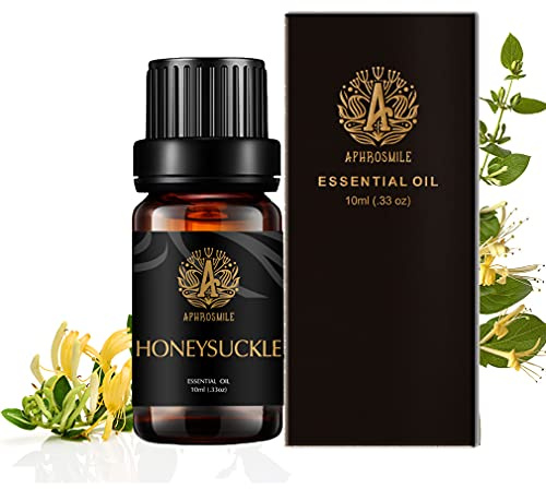 Aromathérapie Honeysuckle Huile Essentielle 100% Pure pour Diffuseur et Humidificateur - Huile Chèvrefeuille pour Fabrication du Savon - 10ml