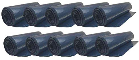 Bolsas de basura azules, 120 l de volumen, 70 μ (10 rollos)
