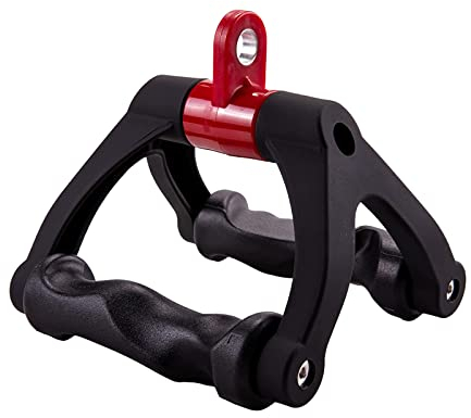 HXD-ERGO Impugnatura Doppia D a Forma di V, Accessori per Vogatore e Fitness con Cavi, Attrezzatura per Sollevamento Pesi con Bilanciere