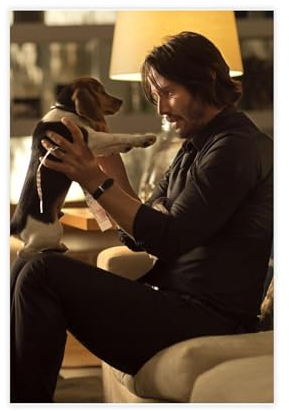 John Wick Poster, John Wick 4 Poster, Filmposter, 3 Leinwand-Poster, Wandkunst, Dekor, Bild, Gemälde für Wohnzimmer, Schlafzimmer, Dekoration, ungerahmt, 40 x 60 cm