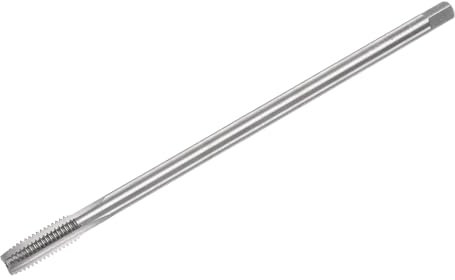 sourcing map Metric Thread Tap M8 x 1.25 H2 150mm Extra Long Straight Flute Screw Thread Milling Machine Taps Threading Tapping Repair Tool