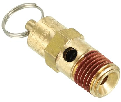PATIKIL 1/4 Male NPT Safety Valve, Air Pressure Release Valve for Air Compressor, 150PSI Set Pressure