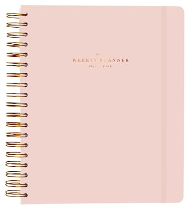 Kokonote Planer 2025 - Olympia Rosa Kalender 2025 Buchkalender Studienplaner 2025 - Terminplaner 2025 - Terminkalender 2025 - Kalender 2025 Ringbuch – Wochenplaner 2025