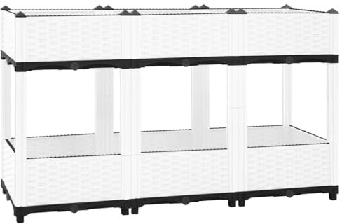 pflanzkübel XXL,pflanztopf groß Outdoor,Hochbeet 120x40x71 cm PolypropylenGeeignet für Garten, Terrasse, Schlafzimmer, Wohnzimmer