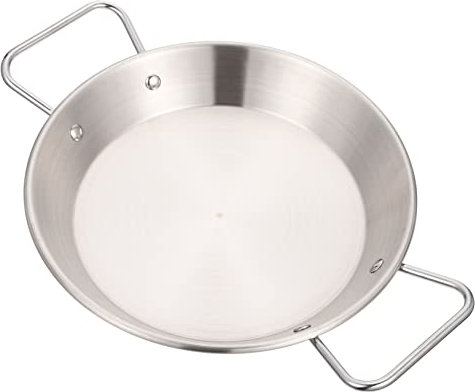 OKUMEYR Double Pan Snack Holder French Fries Holder Stainless Steel Bowl Snack Tray
