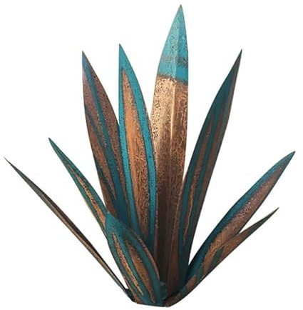 Statue de Jardin Plantes d'agave en métal décor extérieur Plantes d'agave en métal Rustique Grande Tequila Sculpture Rustique Cour Art extérieur et Jardin