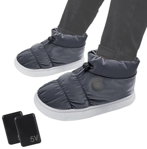 Heating Shoes, Portable Foot Warmer Winter, Heated Shoes For Men Rechargeable, Thermal Feet Heat Shoes, Keep Feet Warm Winter Indoor Outdoor Unisex