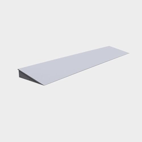 Tragbare Rollstuhlrampe aus Kunststoff für Hauseingang, Innenbereich, Handicap-Rampe für Stufen, leichte Schwellenrampe (100,1 x 20,1 x 4,6 cm)