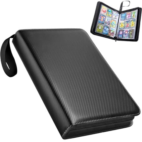 MAGIC JOHN Sammelkarten Album für Karten, 50 Seiten 900 Karten Kapazität Card Binder, Tragbarer wasserdichter Kartenhalter Card Collection Sammelheft, Geschenk für Kinder