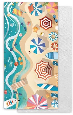 WideSmart Telo Mare Microfibra, Asciugamano Grande Telo Mare XXL 100x180 cm, Senza Sabbia Asciugamano da Bagno Morbido e Facile da Mantenere per Fitness, Viaggi, Spiaggia, Nuoto