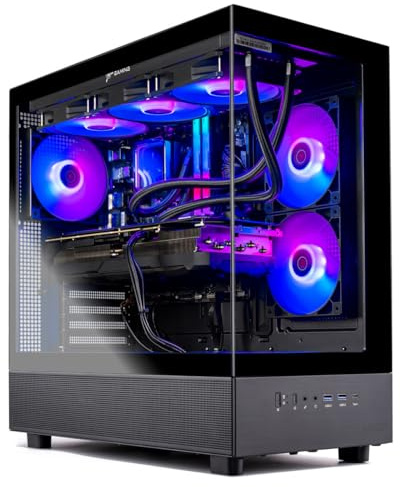 Skytech Gaming Azure 3 Desktop PC, Ryzen 7 7700X 4.5 GHz (5.4GHz), NVIDIA RTX 5070 12GB, 1TB Gen4 NVMe SSD, 32GB DDR5 RAM 6000 RGB, 850W Gold ATX 3 PSU, 360mm ARGB AIO, Wi-Fi, Win 11