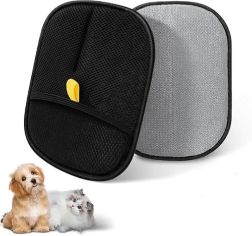 2pcs Pet Hair Removal Glove For Cats & Dogs, Electrostatic Gloves Pet Hair, Double-Sided Grooming Gloves, Reusable Cat & Dog Hairs Remover For Couch, Furniture, Carpet, Car Seat