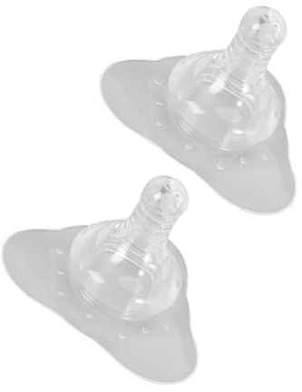 Gatuida Stillhütchen aus Silikon 2 Stück Ergonomisch Geformt zur Lösung von Kurzen Brustwarzen Schutz für Mütter und Babys