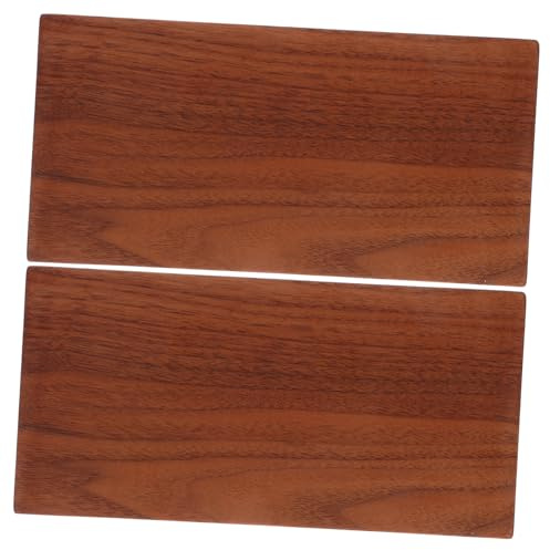 HOMSFOU 2piezas Paneles De Madera Maciza De Nogal Natural Sin Terminar Para Grabar Quemar Cortar y Proyectos De Bricolaje Casa o Taller