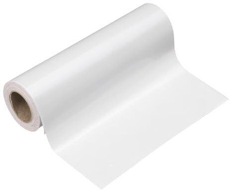 sourcing map Wood Grain Wallpaper Border 15cm x 5 Meters PVC Self-Adhesive Textured Frame Sticker Waterproof Wall Decorative Wallpaper for Floor Door Table Cabinets Desk, Light White