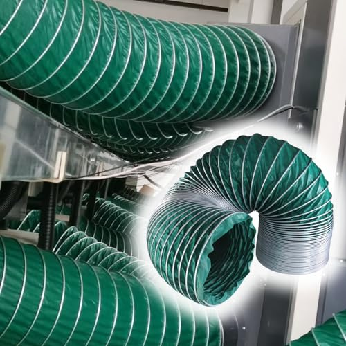 Abluftschlauch Lüftungsschlauch 1 3 5 7 M Langer Ansaugrohrschlauch, Industrieller Flexibler Kanalschlauch Ventilator-/Gebläse-/Luftsysteme, Faltbare Abluftkanäle(10ft/300cm,6 2/7in/160mm)