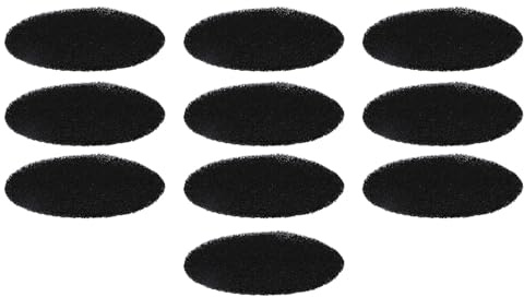 BlesConi Cooker Hood Filter Sponge, Activated Carbon Extractor Fan Replacement for Indoor BBQ and Hot Pot, Black, 10-Pack