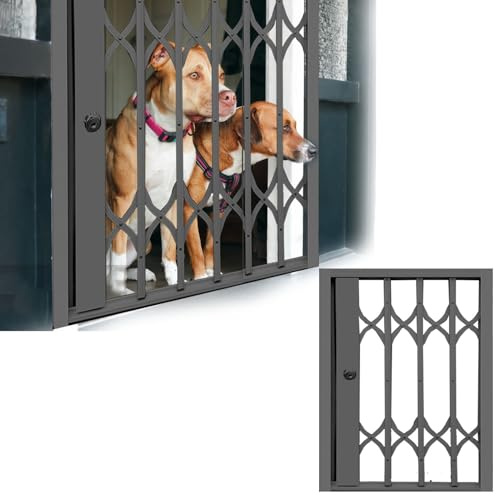 Griglia di sicurezza pieghevole per cani di taglia grande, rete antifurto regolabile per casa e cantina, rete di sicurezza pieghevole per finestre scorrevoli, protezione migliorata