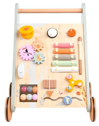 ETUCYNG Kinder Lauflernwagen | Verstellbarer Griff Leichtlauf Spielzeug | Schiebespielzeug Als Lauflernwagen - Für Kinder Mädchen Zuhause Indoor Outdoor Gehen Spielen