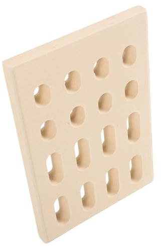 YARNOW Ladrillo Cerámico Difusor de Llama para Parrilla de Gas Beige Instalación Fácil y Distribución Uniforme del Calor para Accesorios de Barbacoa