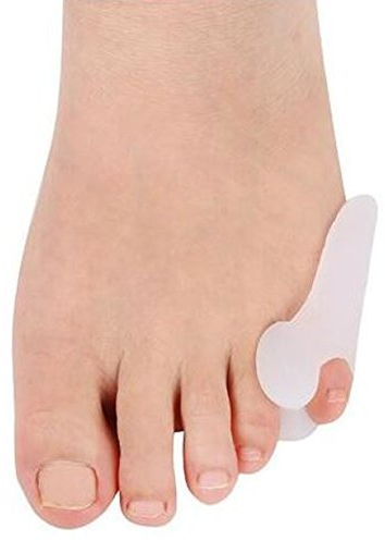 Zehenspreizer KLEINER ZEH aus Silikon Gel Hallux Valgus KLEINER ZEH Damen Herren KINDER PREMIUMQUALITÄT Behandlung Ballenschutz (2 Paar (4 Stück))