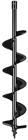 YesHom 6 Earth Auger Drill Bit for Planting - 31-1/2 Extra Length Digging Tools Compatible with Post Hole Digger for Patio Umbrella Garden Fence Farm Projects