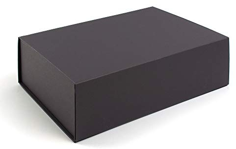 Lot de 3 boîtes cadeau avec fermeture magnétique Noir 330 x 230 x 100 mm