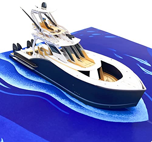 Liif 3D-Grußkarte mit Fischerboot-Motiv