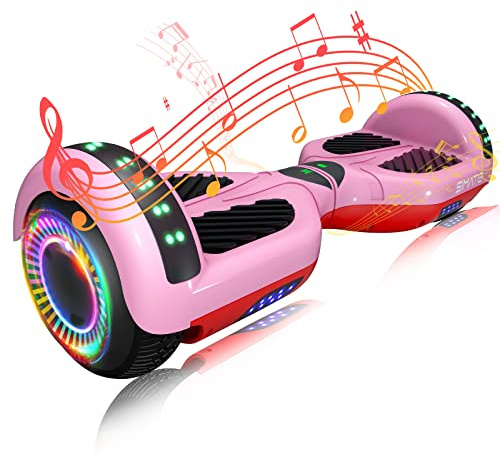 SIMATE Hoverboard, Bluetooth All Terrain Hover Boards with LED Lights and APP Control, Gifts for Kids Adults Girls Boys, for All Ages