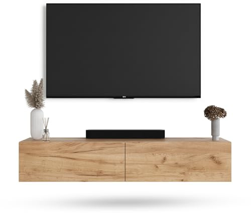 Planetmöbel Meuble TV West, Table TV 160 cm de Long