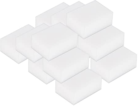 K-ONE Magic Sponge Eraser Cleaning Pads for Household Kitchen Bathroom Cleaning Universal Cleaner for Multi-Purpose Size 11 x 7 x 3 cm Pack of 12