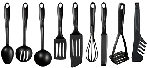Tefal Bienvenue K001S925 Set de spatules 9 pièces, préparer, cuisiner, servir, résistant à la chaleur, passe au lave-vaisselle, ne raye pas