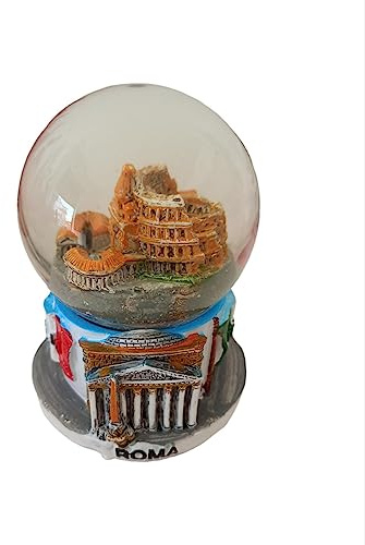 Palle di Vetro Sfere con Neve Souvenir Roma Colosseo San Pietro (Sfera cm 6 Roma Colosseo e S. Pietro)