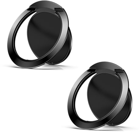WBZOWRB 2 Anelli Per Cellulare, Porta da Tavolo, Supporto Magnetico e Dito