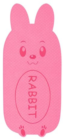 fanelod Kinder-Yogamatte mit niedlichen Kaninchenmotiven - Trainingsmatte für Kinder, rutschfest und verrutschsicher, pink