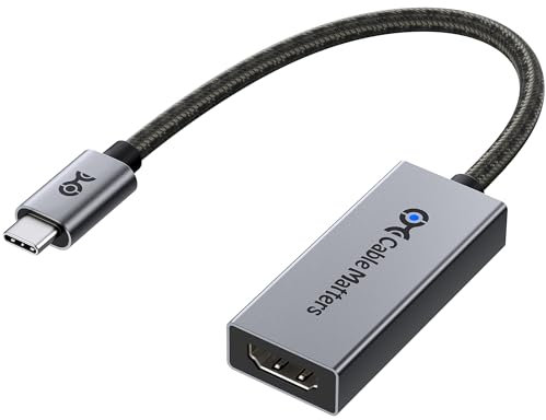 Cable Matters 48Gbps Adattatore USB C HDMI 2.1 per macOS, Supporto 8K 60Hz / 4K 240Hz HDR, Adattatore da Thunderbolt 4 a HDMI 2.1, Compatibile con iPhone 16/15