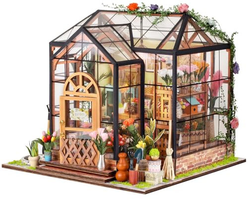 DIY Miniatur Haus Puppenhaus Kit Holz Haus Kreative Bastler Miniature House DIY Mini Holz Haus Modell Set Weihnachten Geschenke