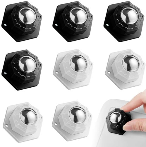 8 ruedas para muebles, ruedas para muebles, ruedas de bolas para cargas pesadas, ruedas planas para muebles, pequeñas para muebles, utensilios de cocina, aparatos eléctricos