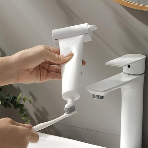 𝟐𝟎𝟐𝟔 𝐔𝐩𝐠𝐫𝐚𝐝𝐞𝐝 Magnetic Toothpaste Squeezer, Tube Squeezer Bathroom and Kitchen Gadgets for Various Tube-Based Cosmetics and Sauces, Home and Apartment Essentials by So Nice