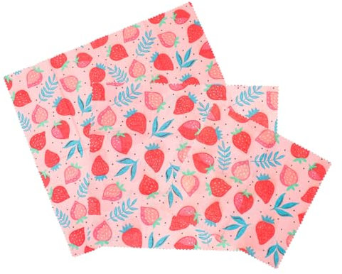 MAGICLULU 3pcs Beeswax Wraps Shrinkable Food Covers for Food Packing Baking Paper