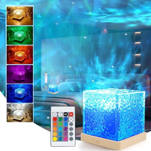 AIBAOBAO Galaxy Projector Light for Bedroom, Northern Lights Projector, Ocean Wave Sensory Light with 16 Colors, 30 Lighting Modes Star for Kids, Ceiling Projector Night Light for Party/Game Rooms