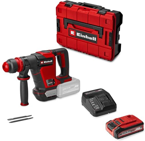 Einhell Professional Martillo de demolición con batería TP-DH 18/4 Li BL-Solo Power X-Change 18 V, brushless, 4,0 J + Case + Einhell 4Ah Plus Power XChange Starter Kit 18V