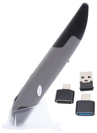 Veemoon Kabellose Stiftmaus USB Optisch Verstellbarer Ständer Tasten Ergonomisch Handgriff Tragbar Für Laptop Tablet PC Desktop
