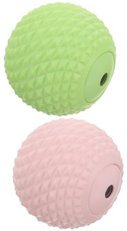 MUCKLILY 2 Stück Faszienball Noppen für Muskelentspannung Fuß Triggerpunkt massage Kleine Tragbare Massagebälle für Rücken Nacken Füße Yoga und Fitness