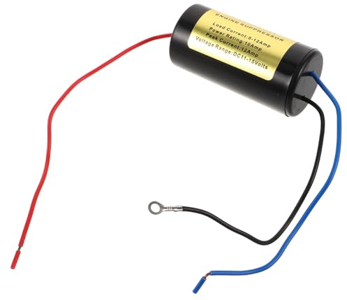 Gatuida Filtro Antirumore per Amplificatore Auto con Soppressore Motore, Isolatore Audio per Veicolo, Installazione Rapida per Impianto Stereo Veicolare, Protezione Tensione Stabile