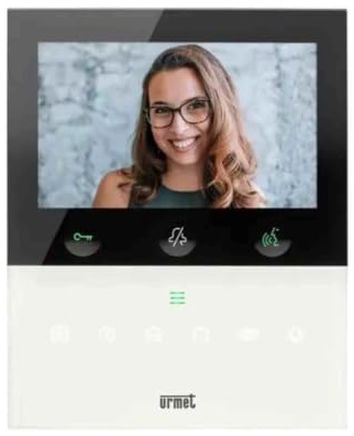 URMET Moniteur Vog5W Up WiFi Couleur Mains-Libres Blanc