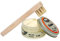 Schuhbedarf TRG Schuhcreme mit Auftragsbürste Schuhpflege Schuhputzset (ivory 136)