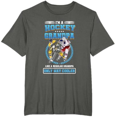 Hockey Opa Spieler Eishockey Großvater Cooler Sport Geschenk T-Shirt