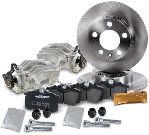 BESTPRICE ATP Bremsenset Hinterachse inkl. Bremsscheiben Ø 253 mm Voll + 2x | Kompatibel mit: AUDI A3, A3 Cabriolet, A3 Sportback, SEAT ALTEA, ALTEA XL, LEON, TOLEDO III, SKODA OCTAVIA II