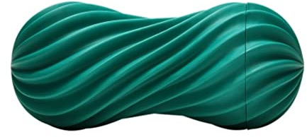 TENGA Flex Wiederverwendbarer, manueller Männer-Masturbator mit Drehbewegung, Grün (Fizzy Green)